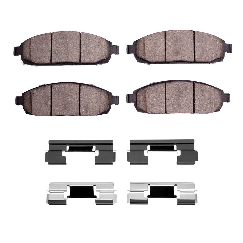 Dynamic Friction 1400-1080-01 - Ultimate Truck Duty Performance Brake Pads With Hardware
