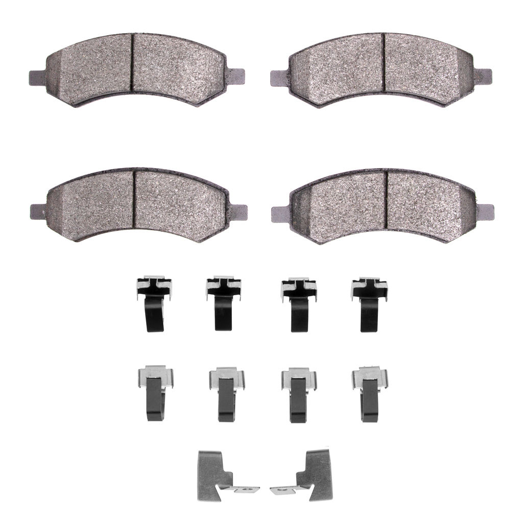 Dynamic Friction 1400-1084-01 - Ultimate Truck Duty Performance Brake Pads With Hardware