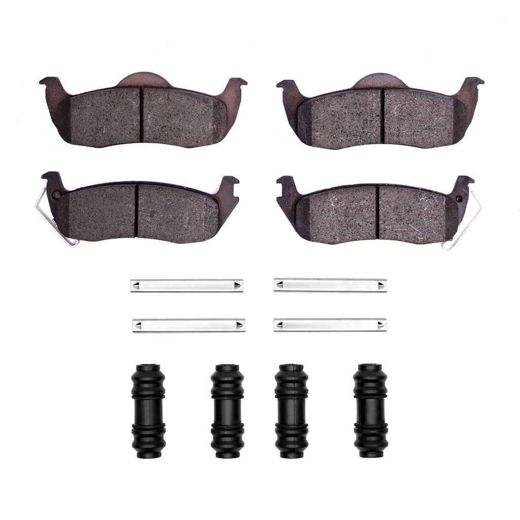 Dynamic Friction 1400-1087-01 - Ultimate Truck Duty Performance Brake Pads With Hardware