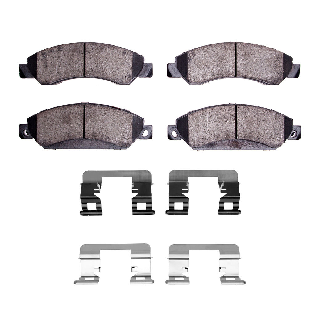 Dynamic Friction 1400-1092-01 - Ultimate Truck Duty Performance Brake Pads With Hardware