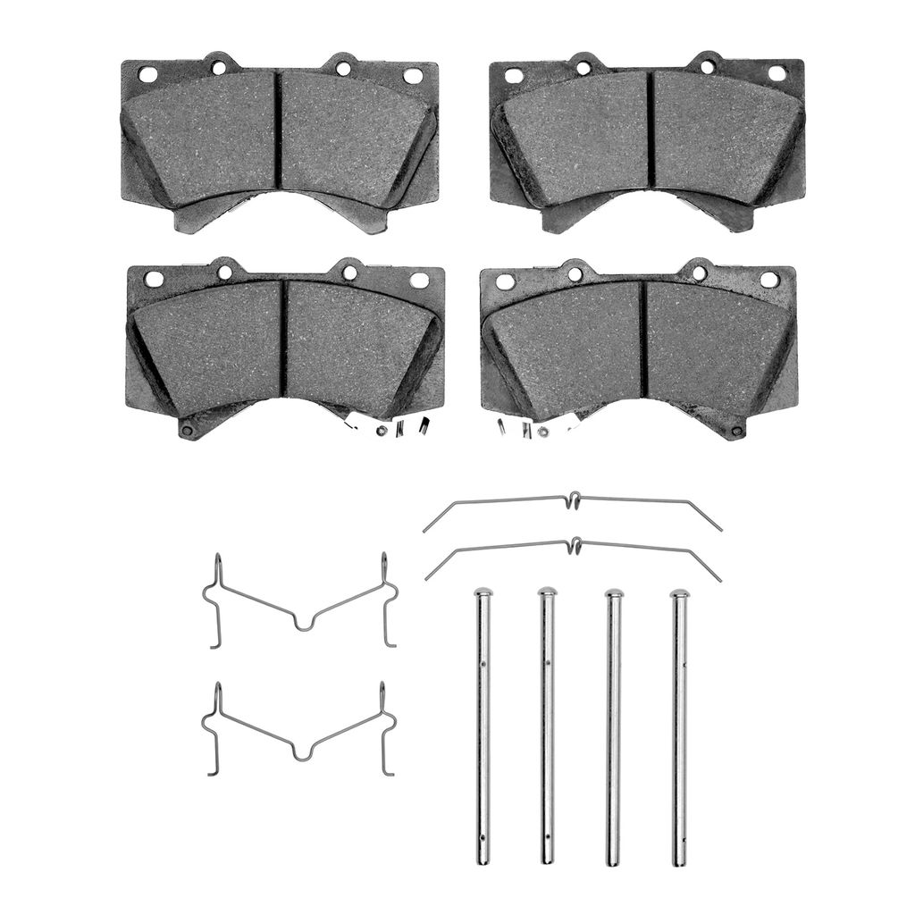 Dynamic Friction 1400-1303-01 - Ultimate Truck Duty Performance Brake Pads With Hardware