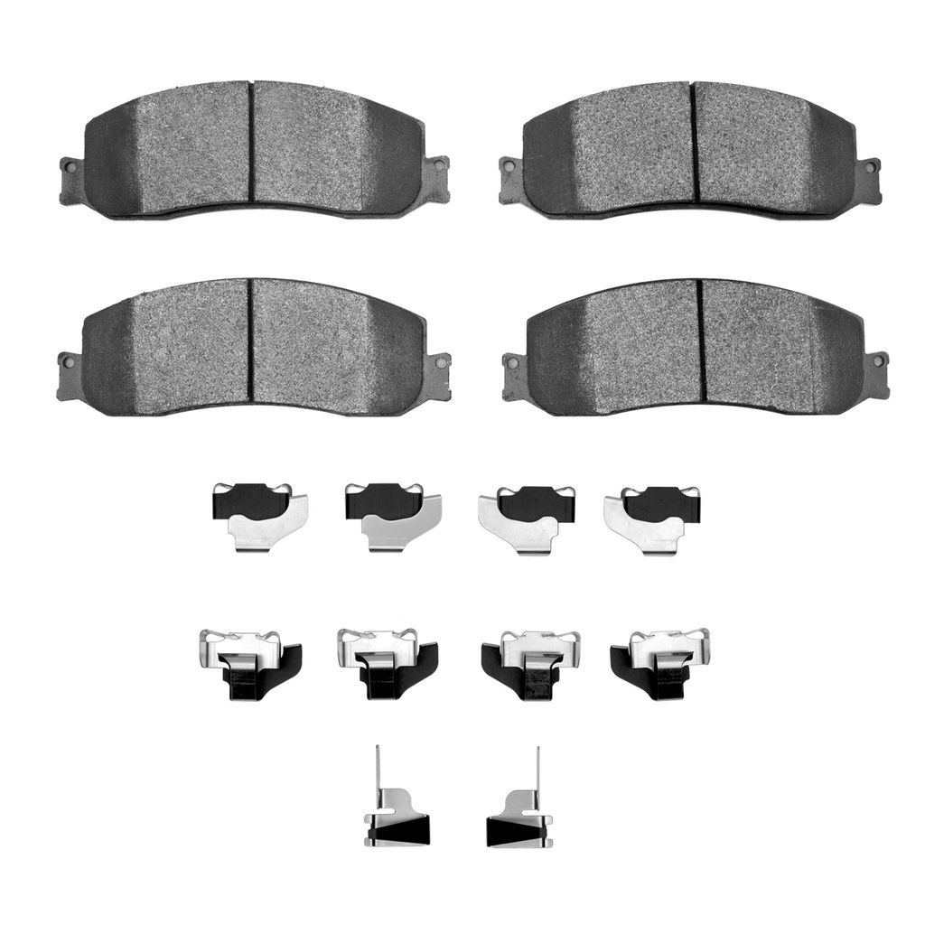 Dynamic Friction 1400-1333-01 - Ultimate Truck Duty Performance Brake Pads With Hardware