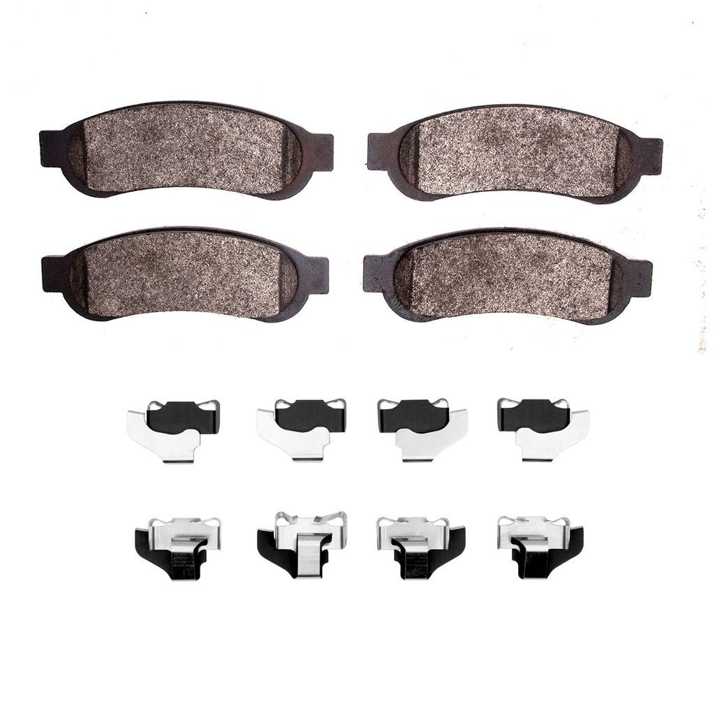 Dynamic Friction 1400-1334-02 - Ultimate Truck Duty Performance Brake Pads With Hardware