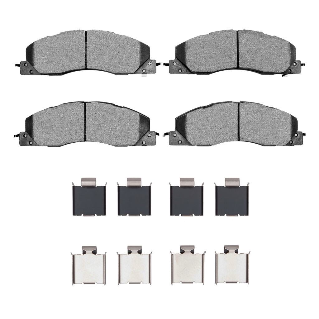 Dynamic Friction 1400-1399-01 - Ultimate Truck Duty Performance Brake Pads With Hardware