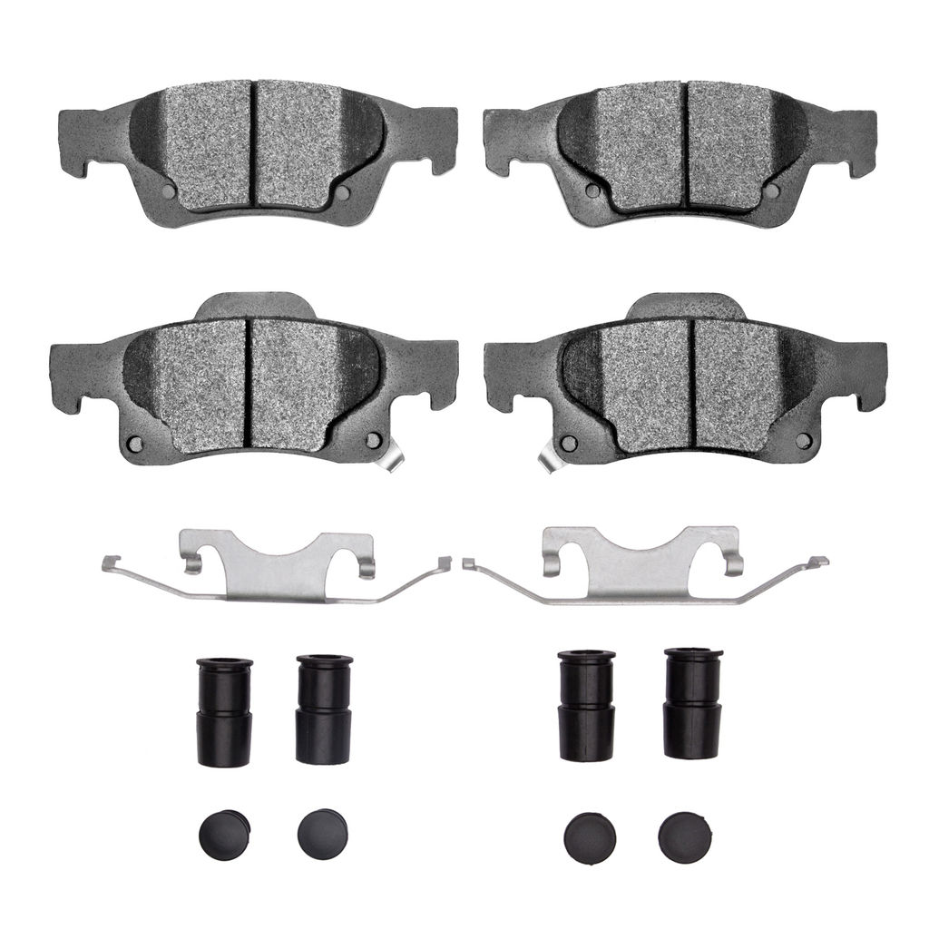 Dynamic Friction 1400-1498-01 - Ultimate Truck Duty Performance Brake Pads With Hardware