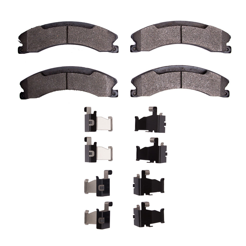 Dynamic Friction 1400-1565-01 - Ultimate Truck Duty Performance Brake Pads With Hardware