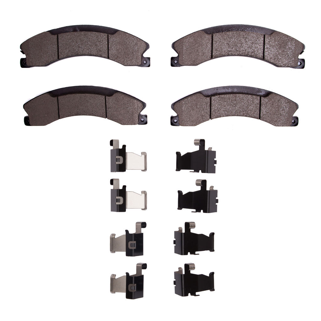 Dynamic Friction 1400-1565-11 - Ultimate Truck Duty Performance Brake Pads With Hardware