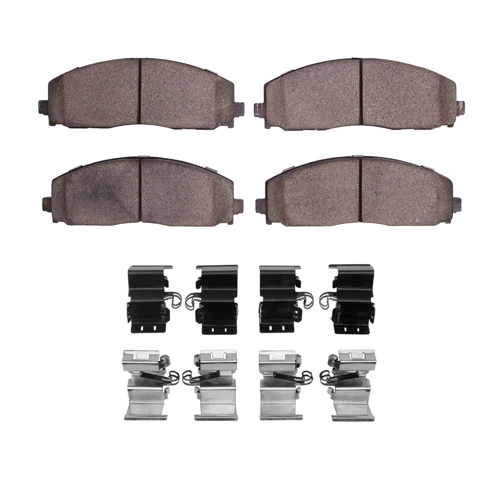 Dynamic Friction 1400-1589-01 - Ultimate Truck Duty Performance Brake Pads With Hardware