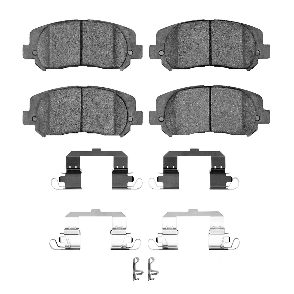 Dynamic Friction 1400-1640-12 - Ultimate Truck Duty Performance Brake Pads With Hardware