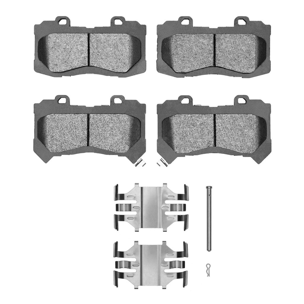 Dynamic Friction 1400-1802-01 - Ultimate Truck Duty Performance Brake Pads With Hardware