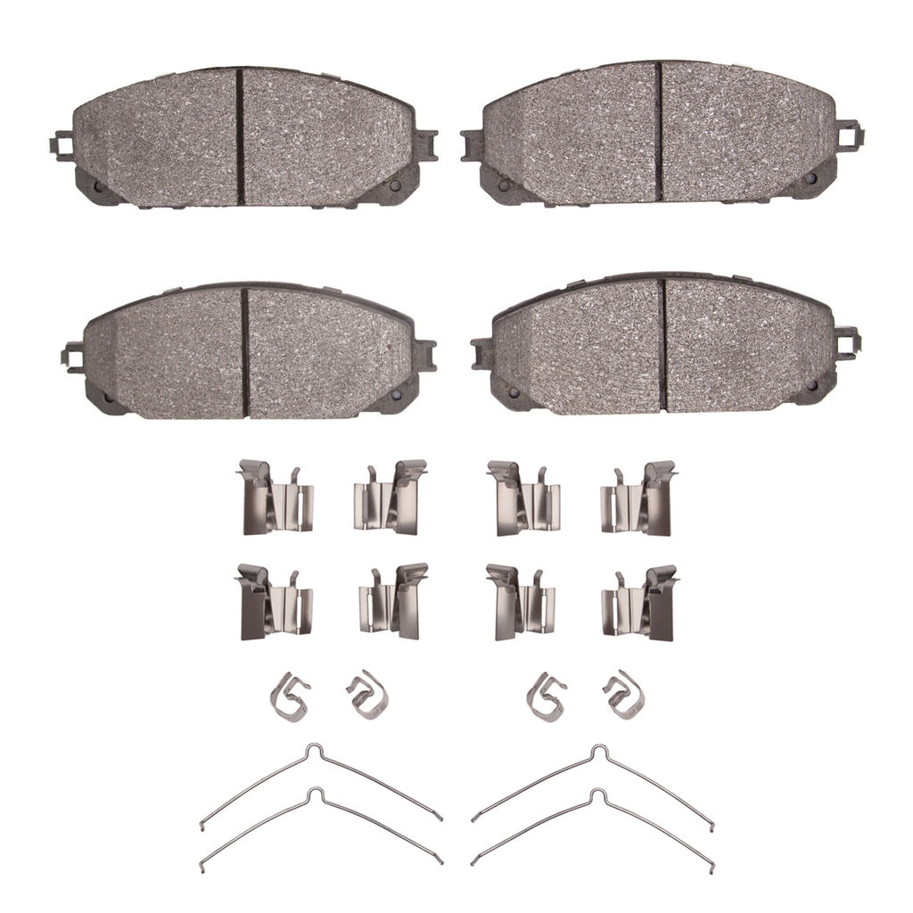 Dynamic Friction 1400-1843-01 - Ultimate Truck Duty Performance Brake Pads With Hardware