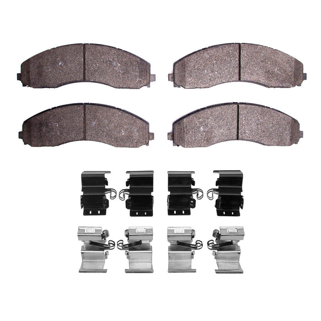 Dynamic Friction 1400-2018-01 - Ultimate Truck Duty Performance Brake Pads With Hardware