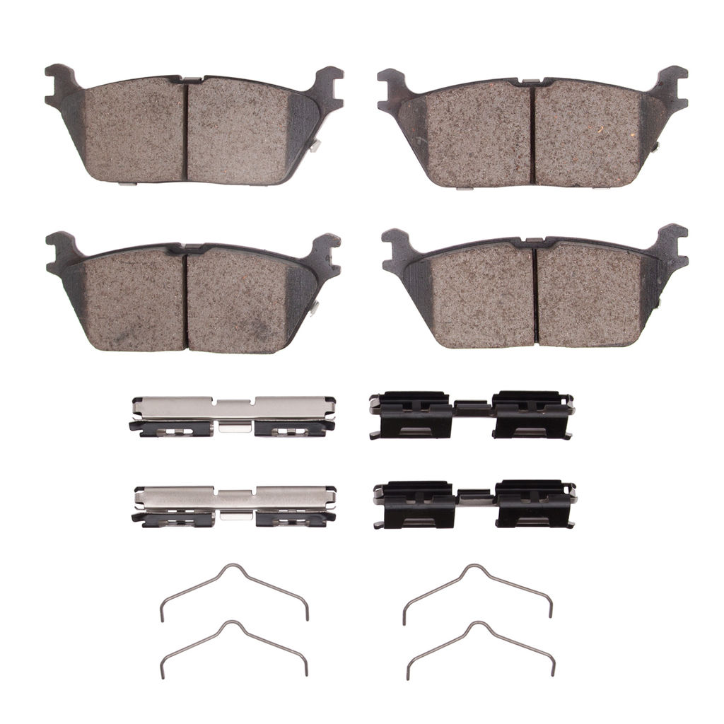 Dynamic Friction 1400-2169-01 - Ultimate Truck Duty Performance Brake Pads With Hardware
