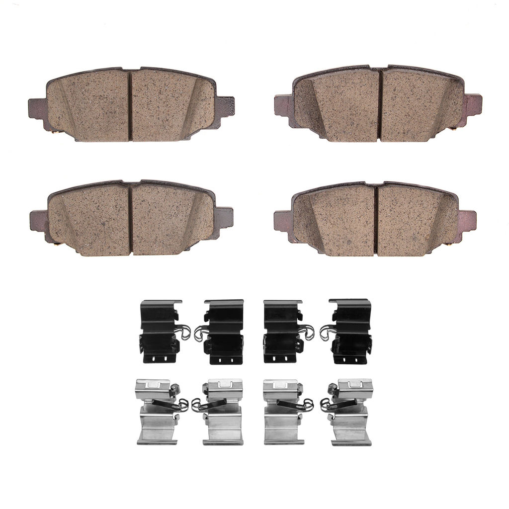 Dynamic Friction 1400-2172-01 - Ultimate Truck Duty Performance Brake Pads With Hardware