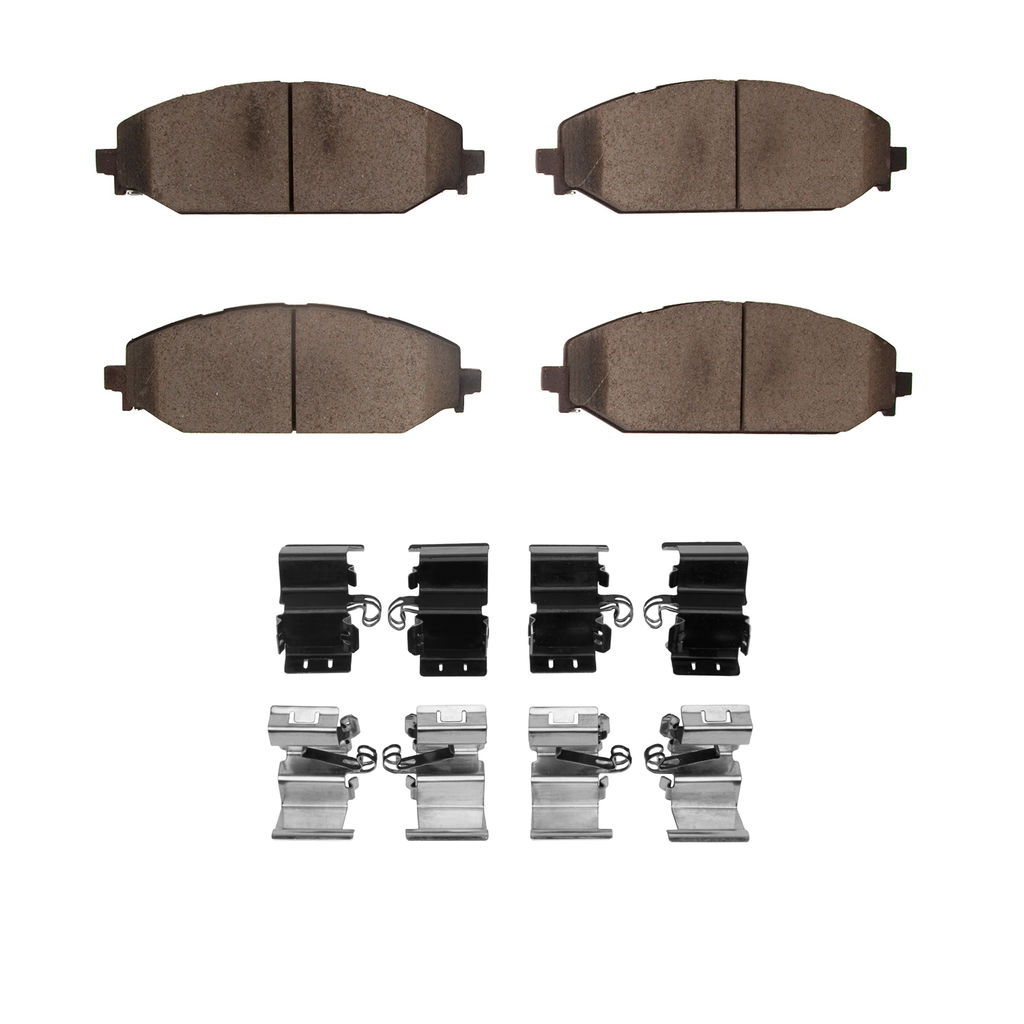 Dynamic Friction 1400-2179-01 - Ultimate Truck Duty Performance Brake Pads With Hardware