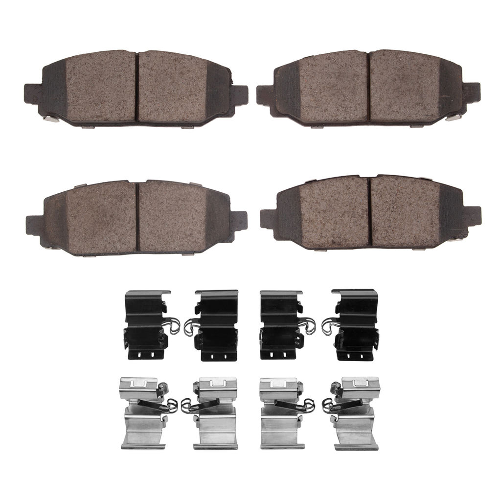 Dynamic Friction 1400-2186-01 - Ultimate Truck Duty Performance Brake Pads With Hardware