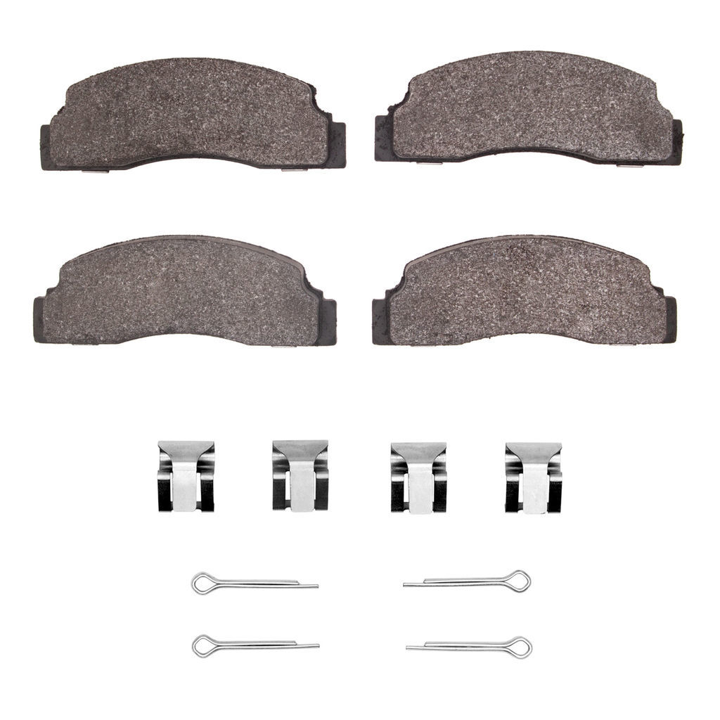 Dynamic Friction 1551-0133-01 - 5000 Advanced Semi Metallic Brake Pads With Hardware