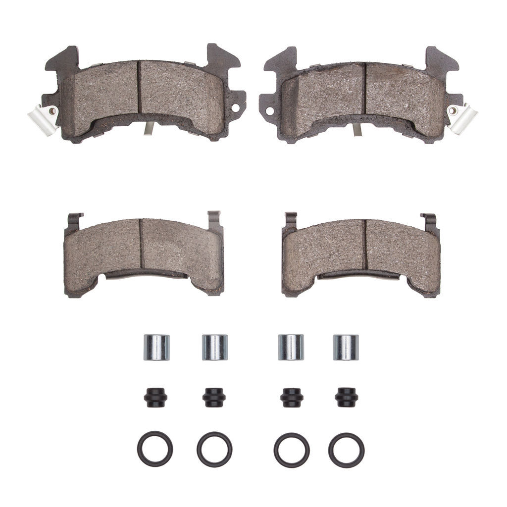 Dynamic Friction 1551-0202-01 - 5000 Advanced Semi Metallic Brake Pads With Hardware