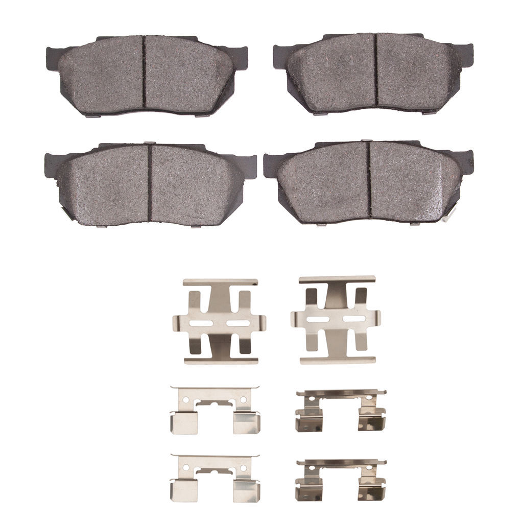 Dynamic Friction 1551-0256-01 - 5000 Advanced Semi Metallic Brake Pads With Hardware