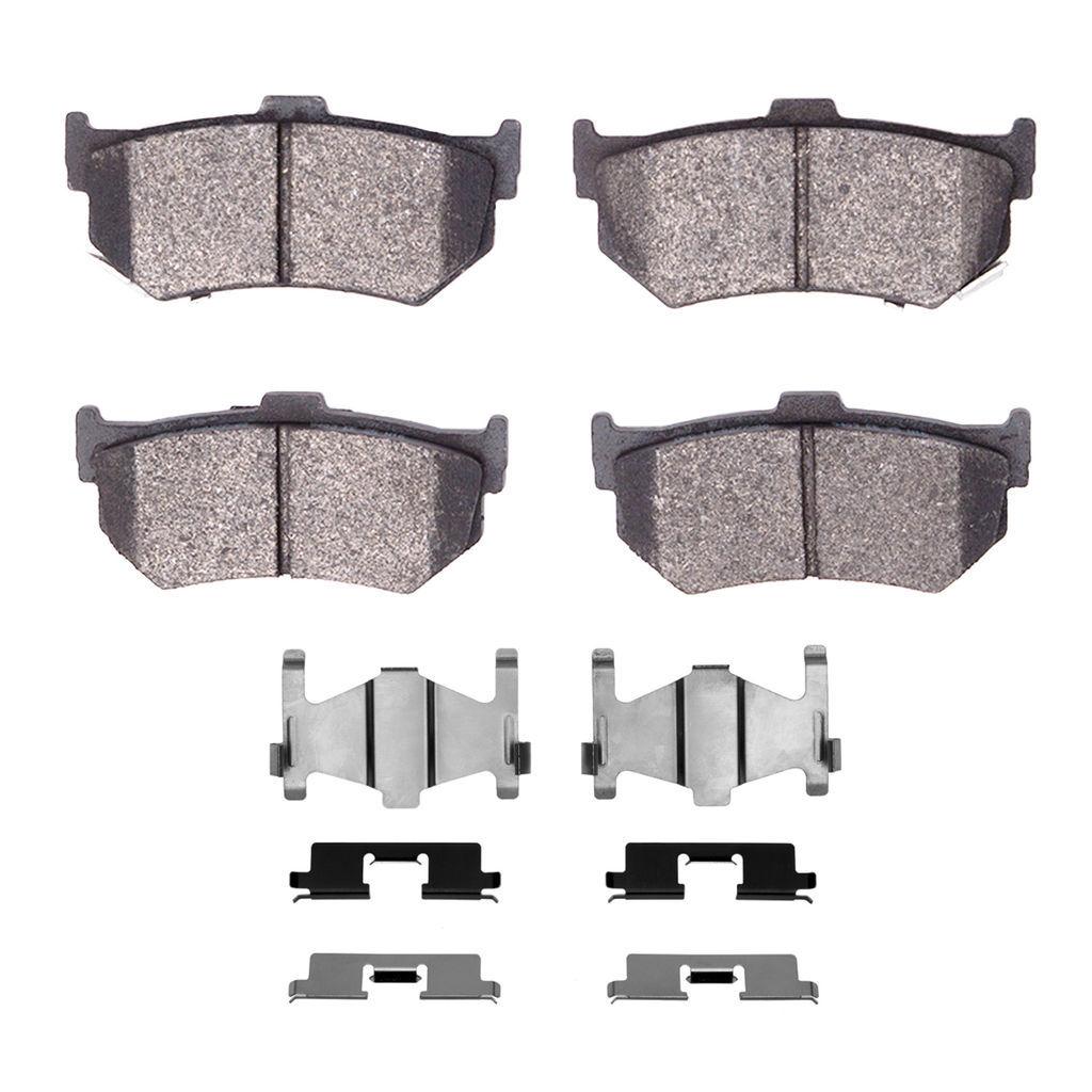 Dynamic Friction 1551-0277-01 - 5000 Advanced Semi Metallic Brake Pads With Hardware