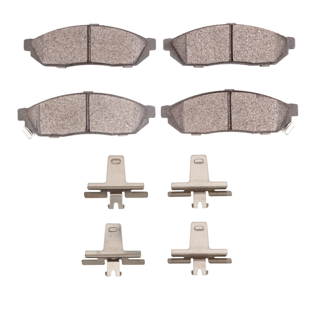 Dynamic Friction 1551-0281-01 - 5000 Advanced Semi Metallic Brake Pads With Hardware