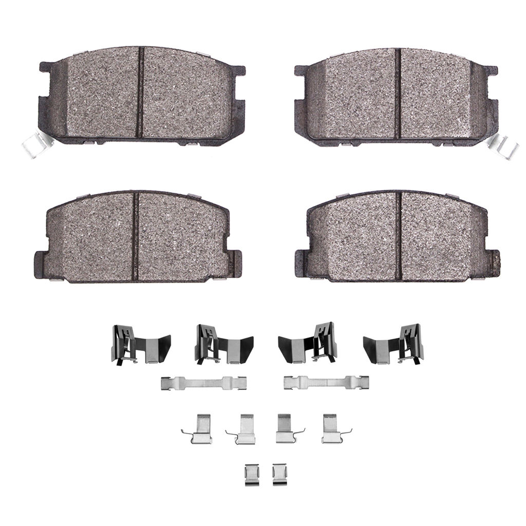 Dynamic Friction 1551-0282-01 - 5000 Advanced Semi Metallic Brake Pads With Hardware
