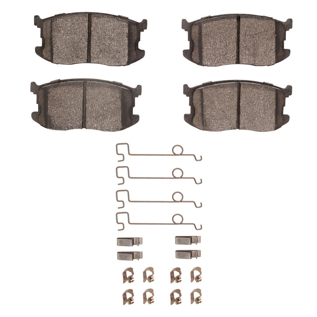 Dynamic Friction 1551-0297-01 - 5000 Advanced Semi Metallic Brake Pads With Hardware