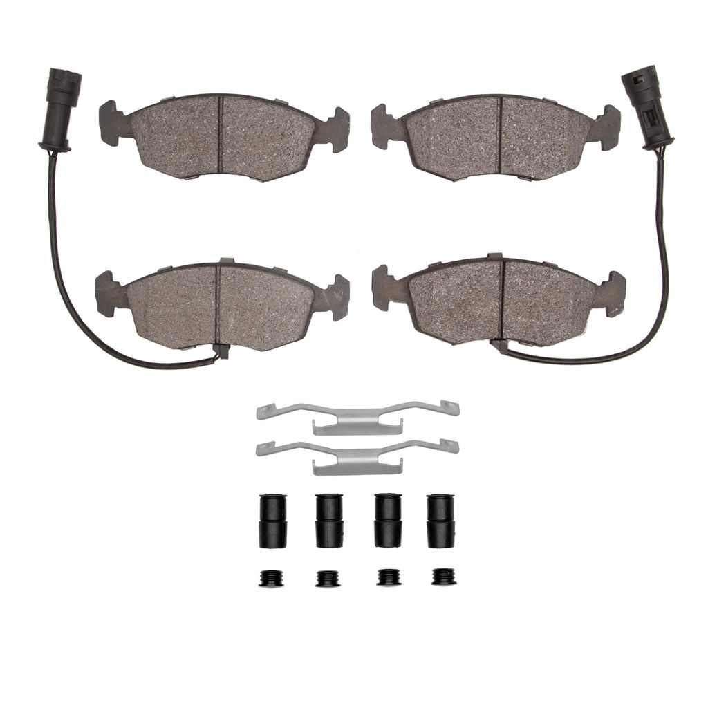 Dynamic Friction 1551-0298-01 - 5000 Advanced Semi Metallic Brake Pads With Hardware