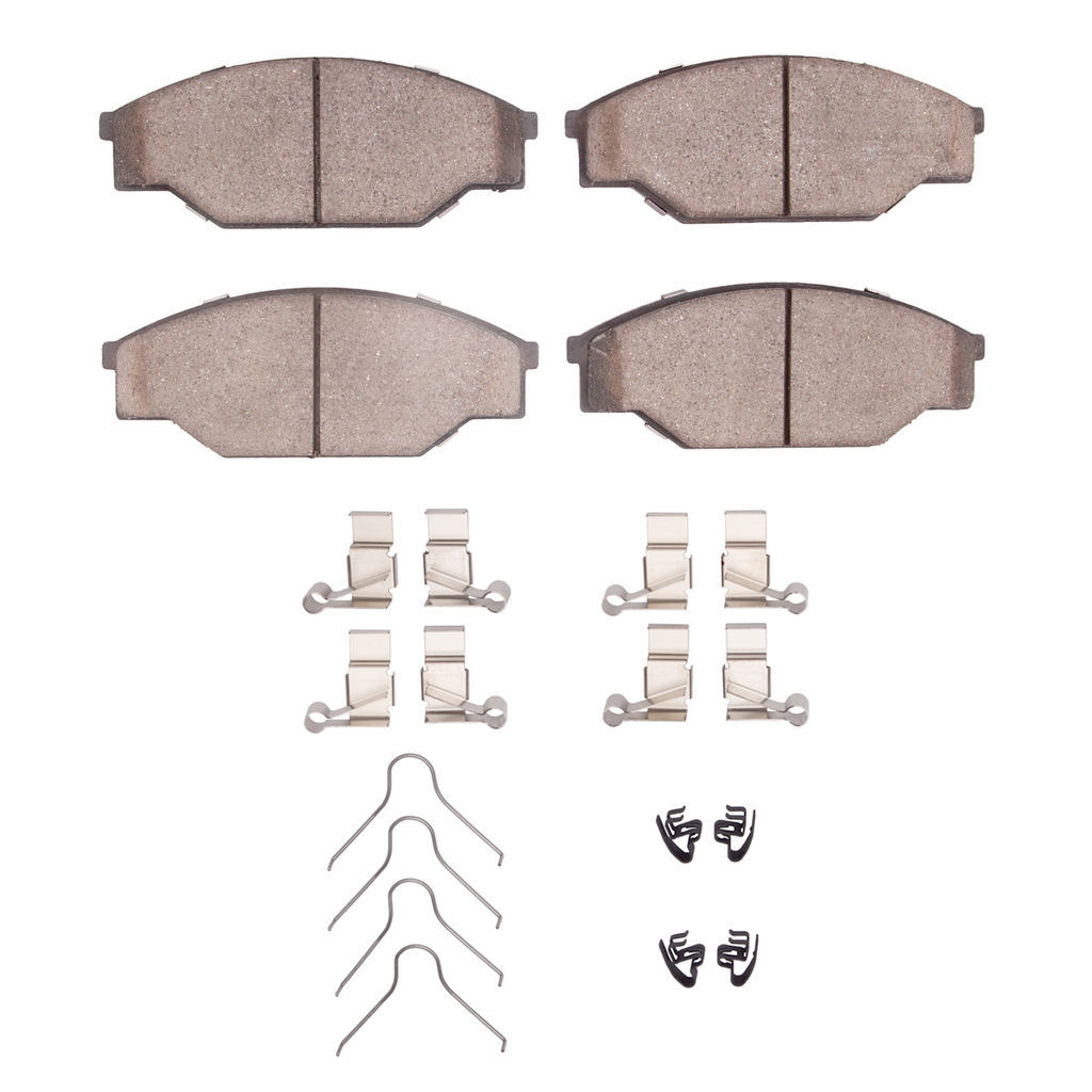 Dynamic Friction 1551-0303-01 - 5000 Advanced Ceramic Brake Pads With Hardware