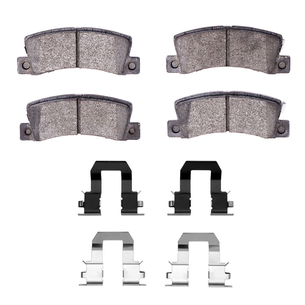 Dynamic Friction 1551-0325-04 - 5000 Advanced Ceramic Brake Pads With Hardware