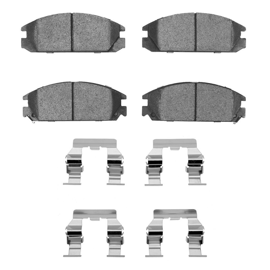 Dynamic Friction 1551-0334-01 - 5000 Advanced Semi Metallic Brake Pads With Hardware