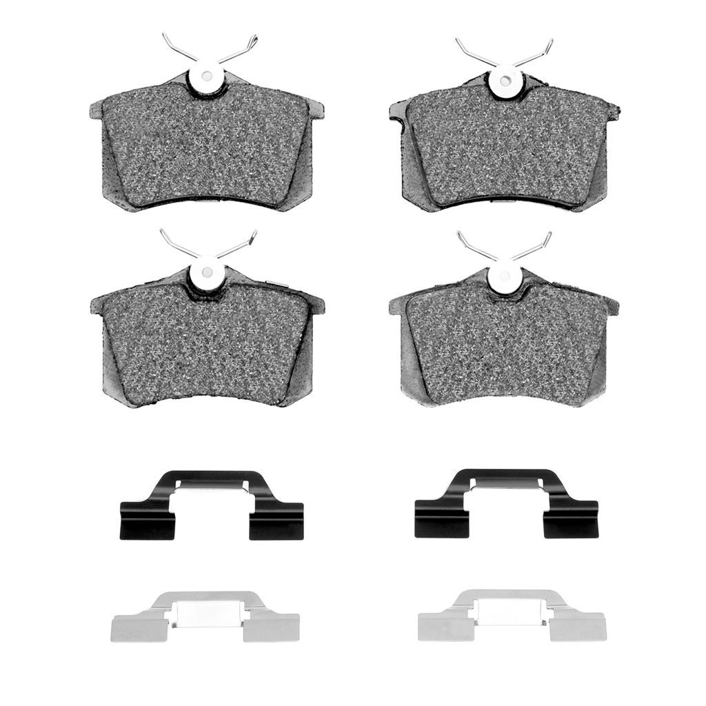 Dynamic Friction 1551-0340-04 - 5000 Advanced Ceramic Brake Pads With Hardware