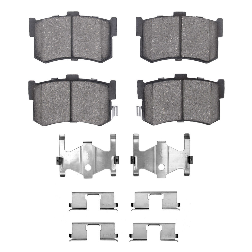 Dynamic Friction 1551-0342-01 - 5000 Advanced Ceramic Brake Pads With Hardware