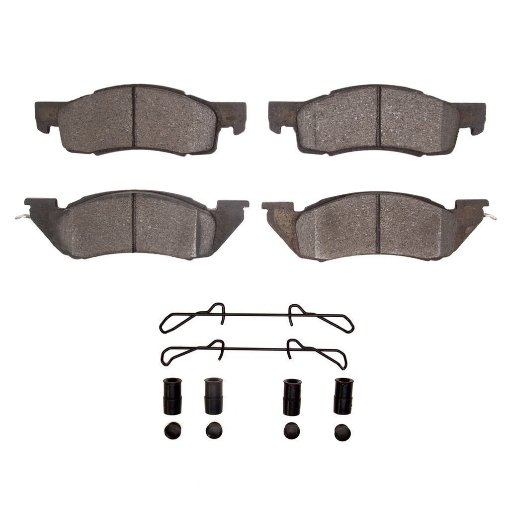 Dynamic Friction 1551-0344-01 - 5000 Advanced Semi Metallic Brake Pads With Hardware