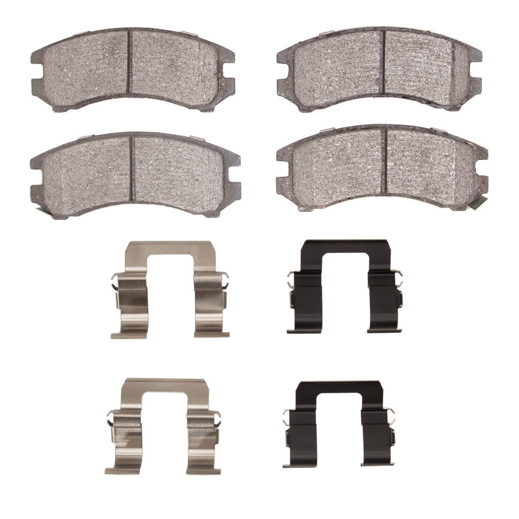 Dynamic Friction 1551-0357-02 - 5000 Advanced Semi Metallic Brake Pads With Hardware