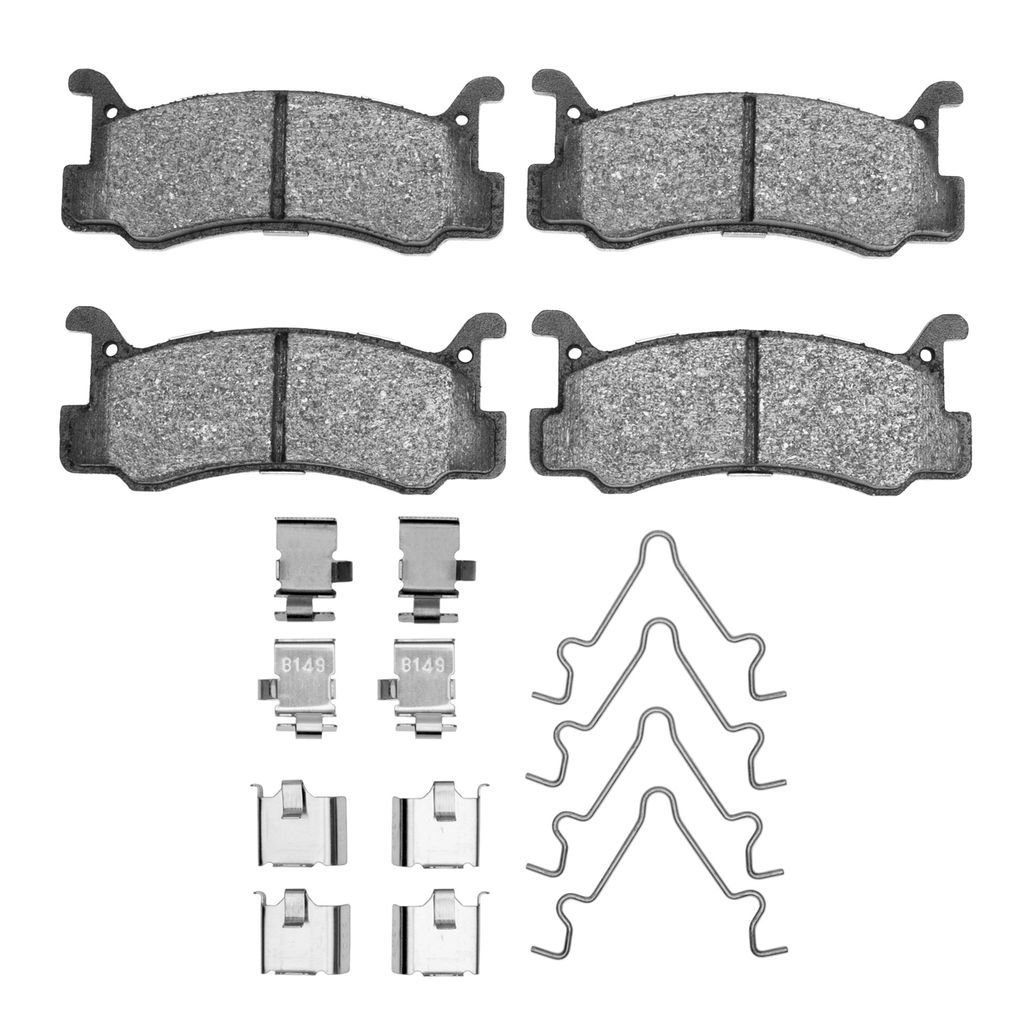 Dynamic Friction 1551-0366-01 - 5000 Advanced Semi Metallic Brake Pads With Hardware