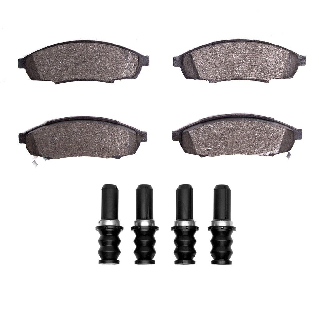 Dynamic Friction 1551-0376-01 - 5000 Advanced Semi Metallic Brake Pads With Hardware