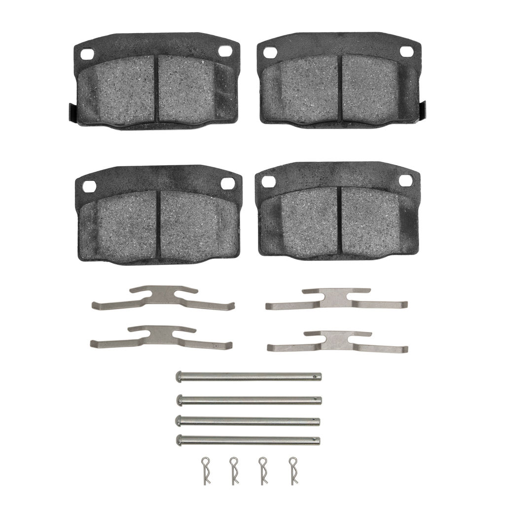 Dynamic Friction 1551-0378-01 - 5000 Advanced Semi Metallic Brake Pads With Hardware
