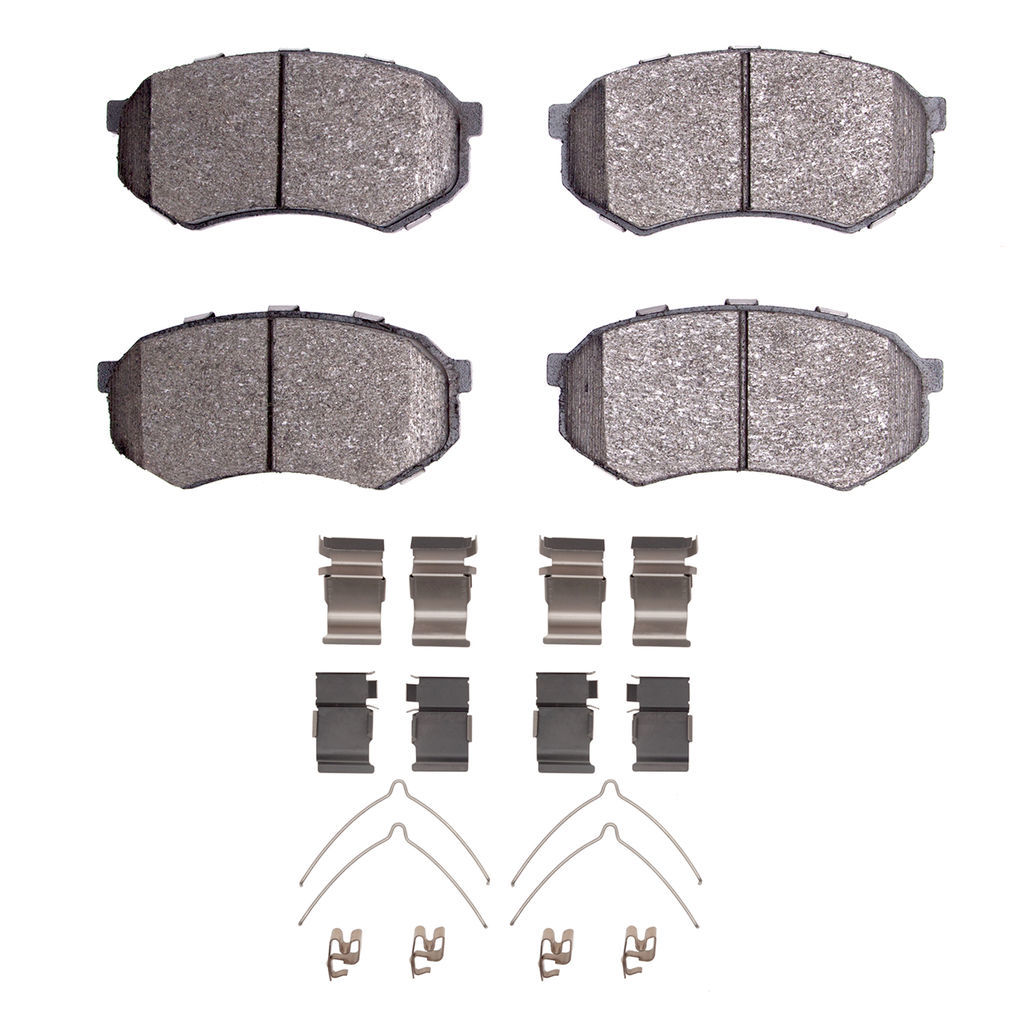 Dynamic Friction 1551-0389-01 - 5000 Advanced Ceramic Brake Pads With Hardware