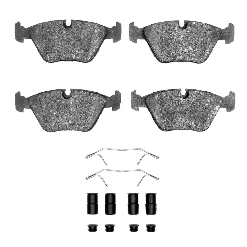 Dynamic Friction 1551-0394-02 - 5000 Advanced Low Metallic Brake Pads With Hardware