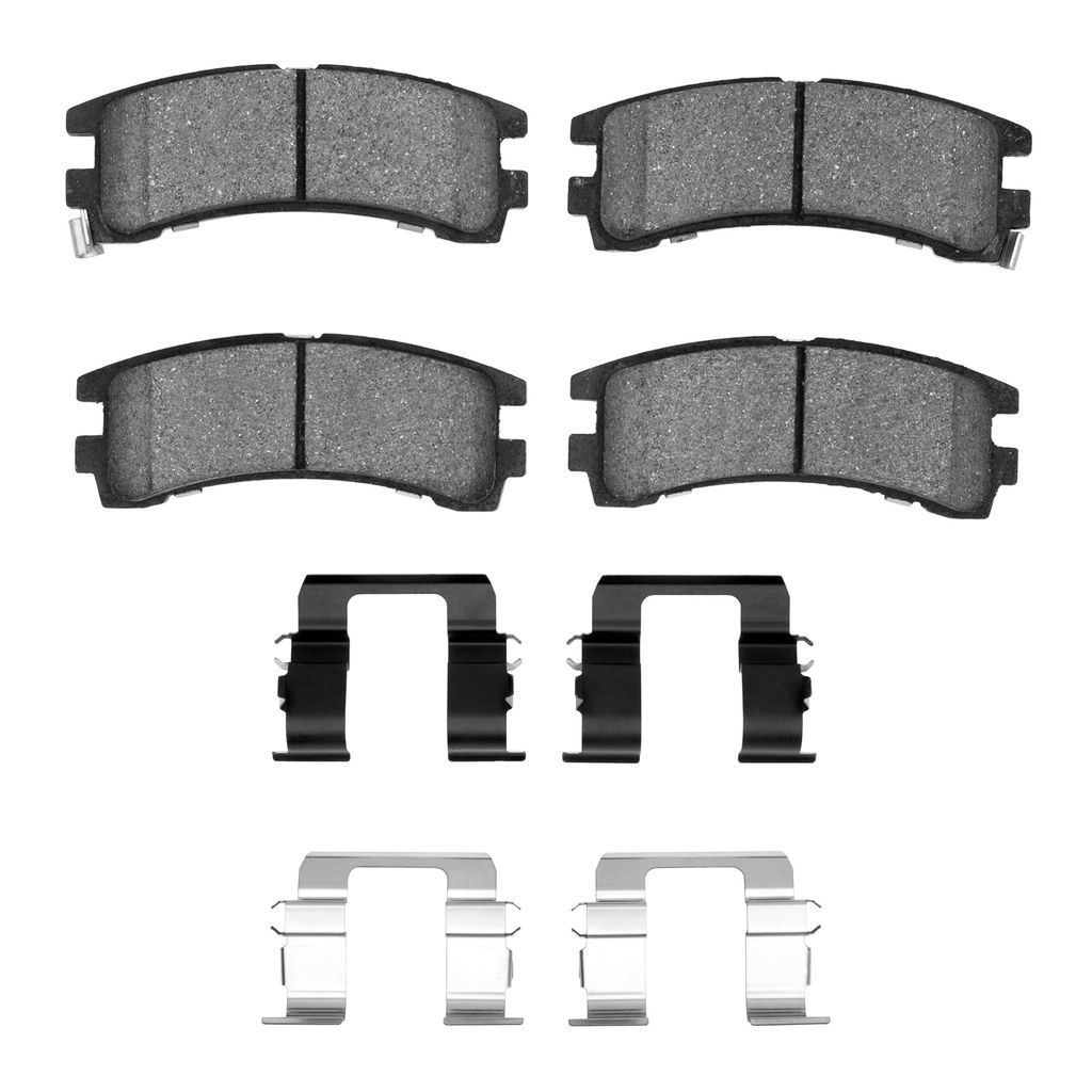 Dynamic Friction 1551-0401-01 - 5000 Advanced Semi Metallic Brake Pads With Hardware