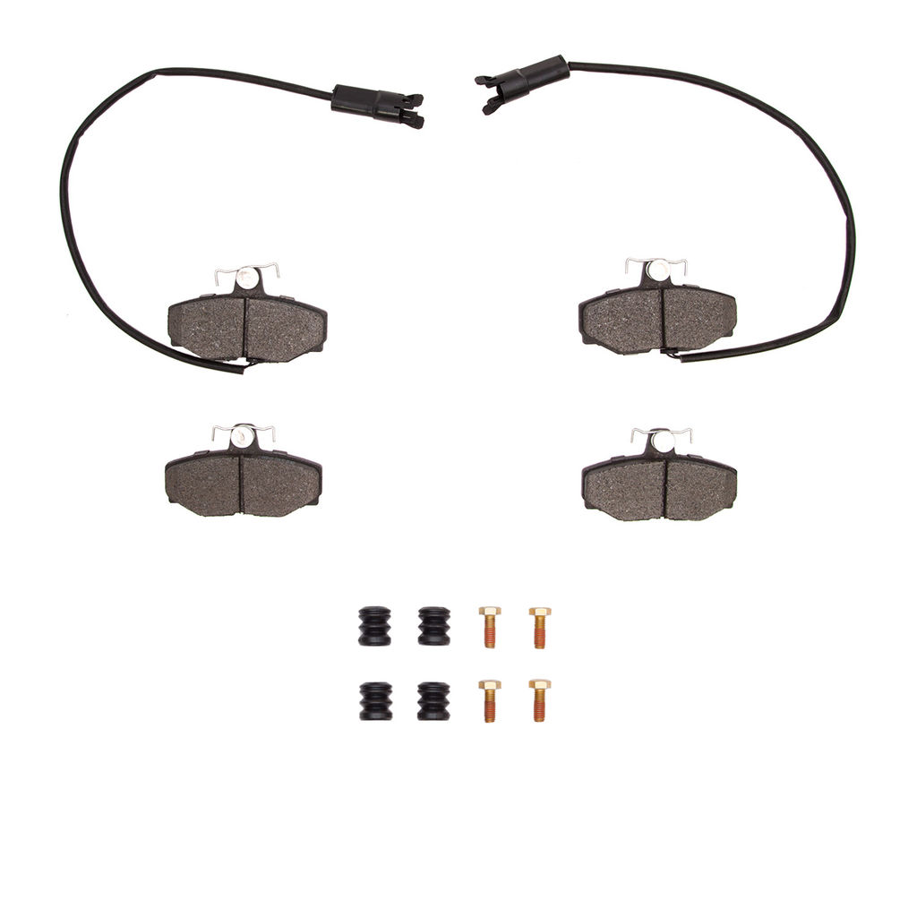 Dynamic Friction 1551-0408-11 - 5000 Advanced Semi Metallic Brake Pads With Hardware