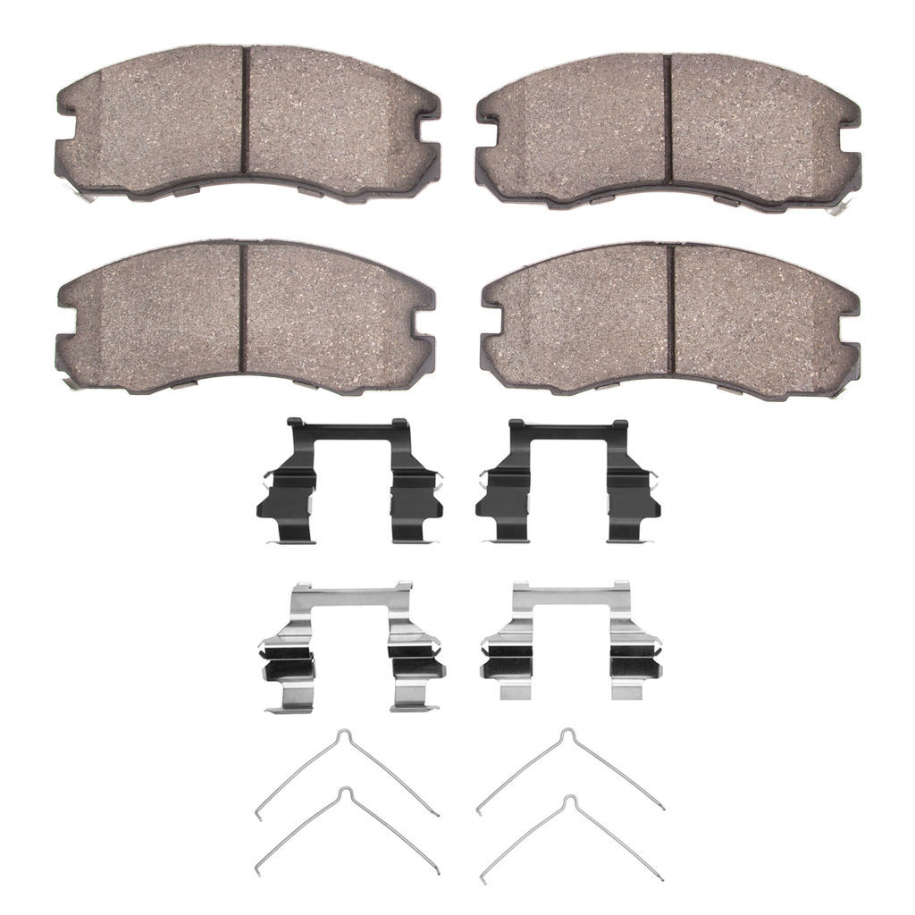 Dynamic Friction 1551-0437-01 - 5000 Advanced Semi Metallic Brake Pads With Hardware