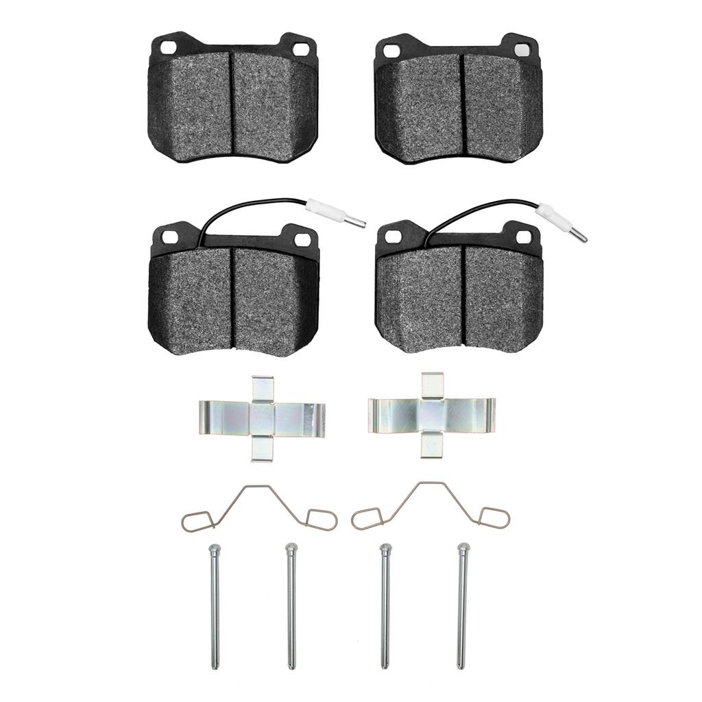 Dynamic Friction 1551-0455-01 - 5000 Advanced Semi Metallic Brake Pads With Hardware