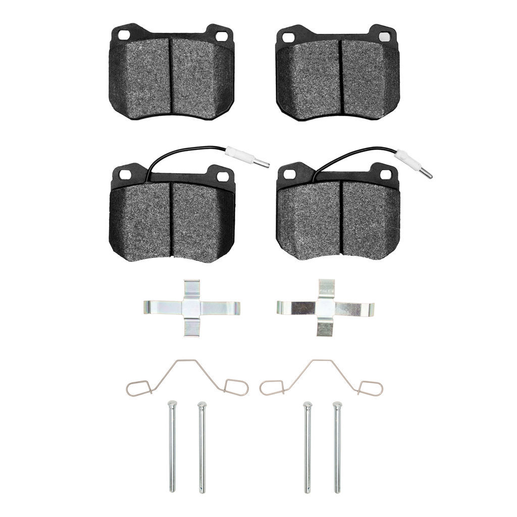 Dynamic Friction 1551-0455-02 - 5000 Advanced Semi Metallic Brake Pads With Hardware