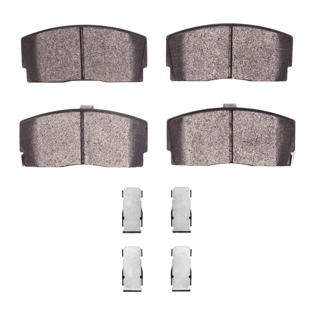 Dynamic Friction 1551-0456-01 - 5000 Advanced Semi Metallic Brake Pads With Hardware