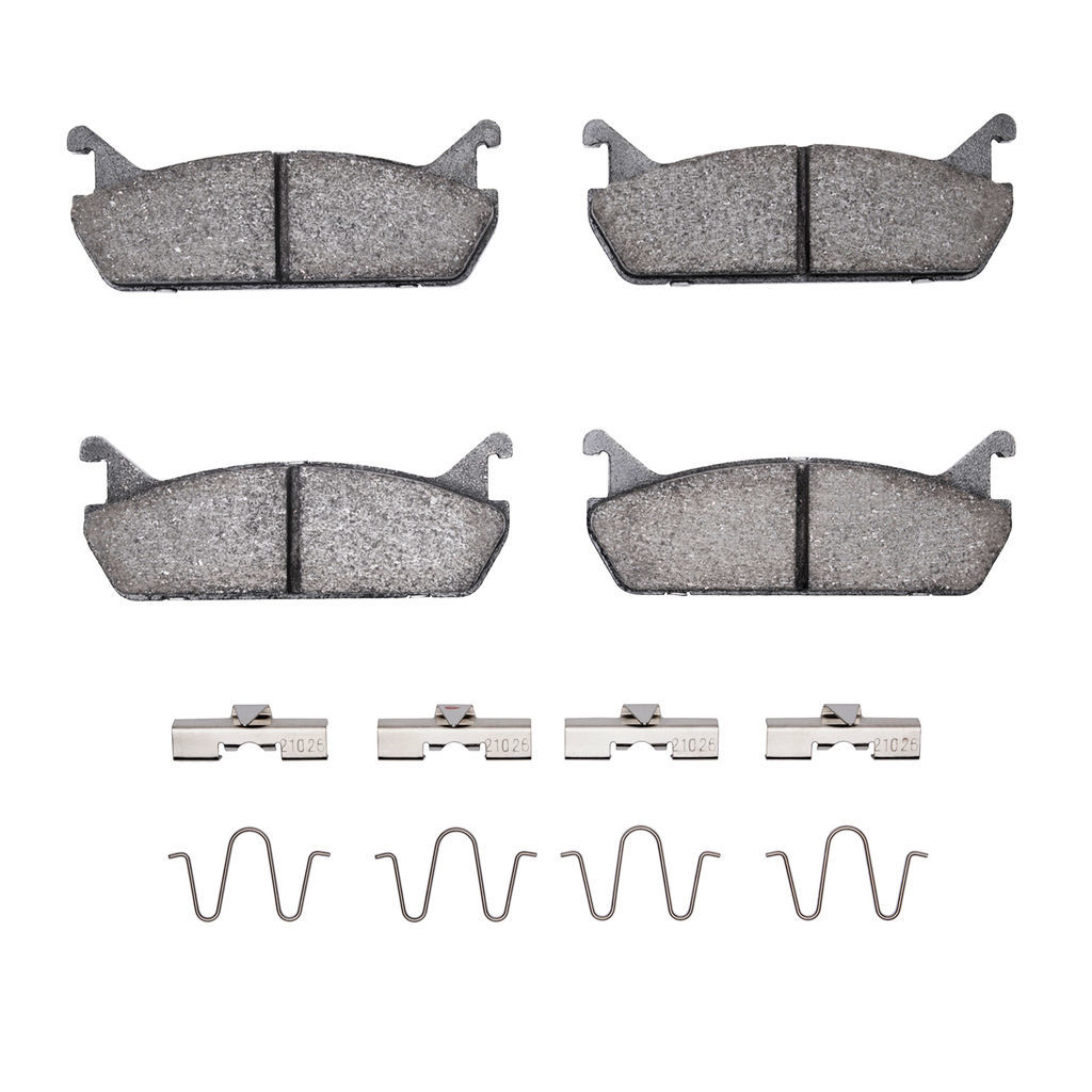Dynamic Friction 1551-0458-01 - 5000 Advanced Ceramic Brake Pads With Hardware