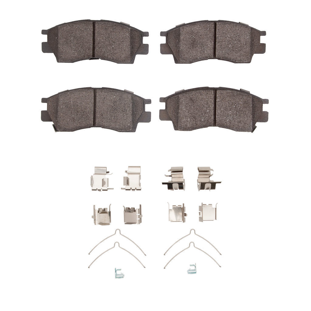 Dynamic Friction 1551-0476-01 - 5000 Advanced Ceramic Brake Pads With Hardware