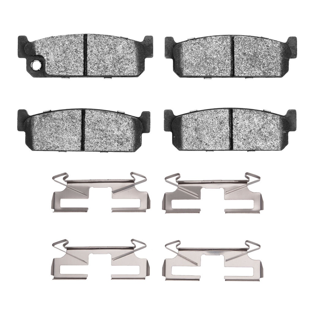 Semi Metallic and Hardware Kit Dynamic Friction Company 5000 Advanced Brake Pads 