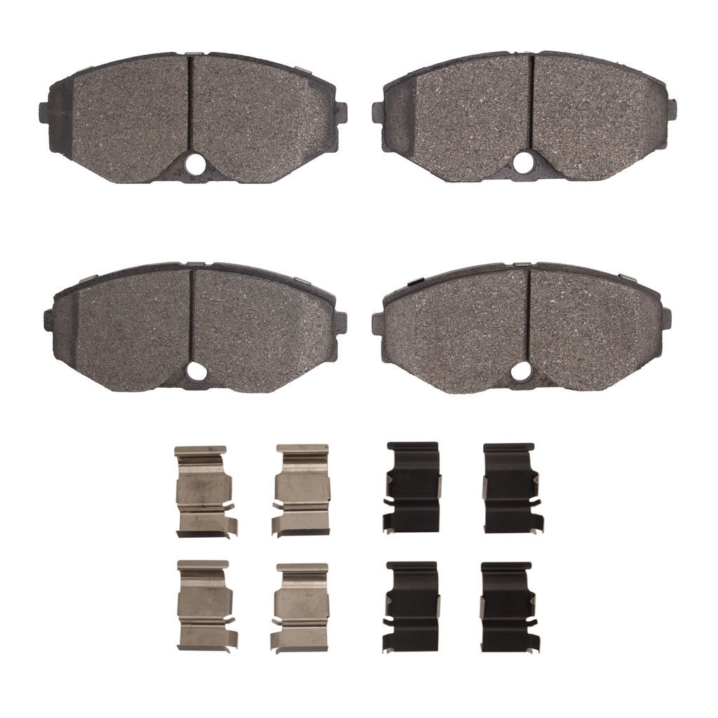 Dynamic Friction 1551-0486-01 - 5000 Advanced Semi Metallic Brake Pads With Hardware